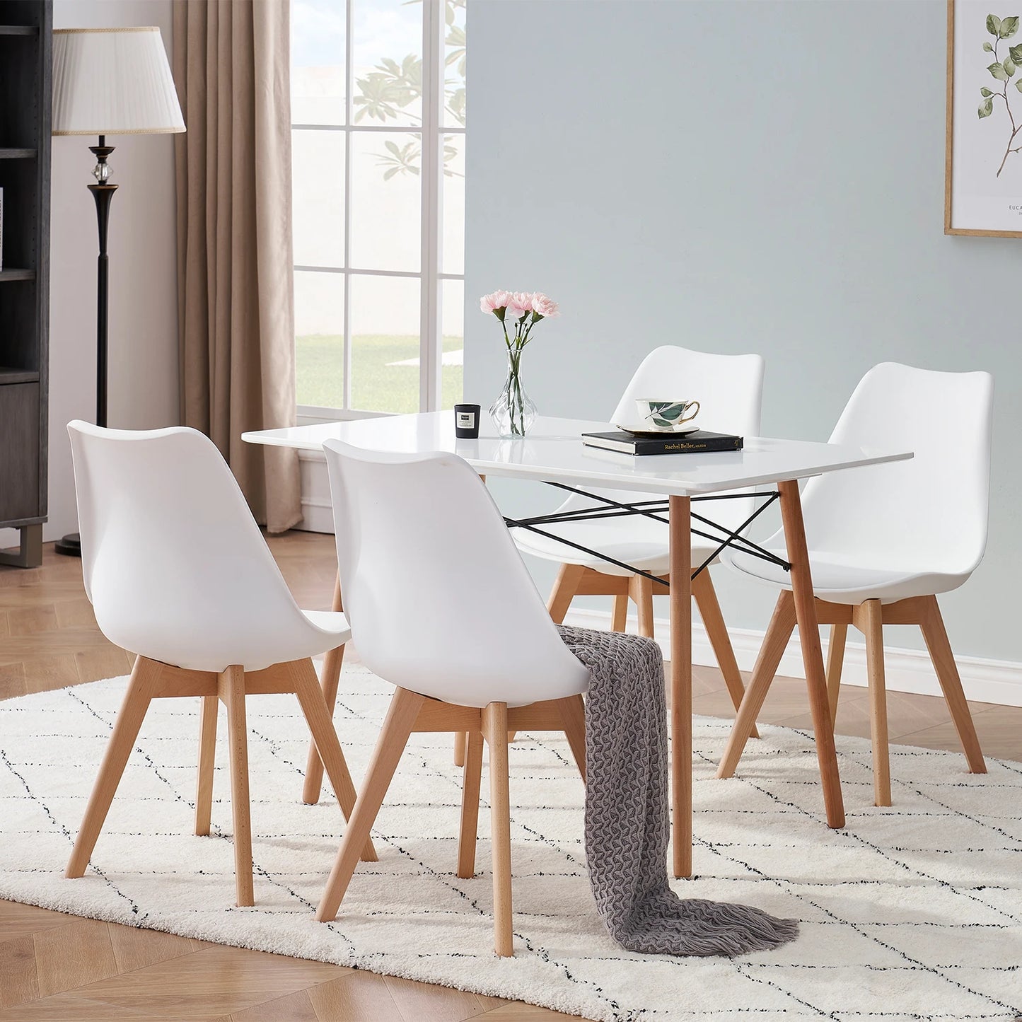 Chaises Hautes en Bois Nordic Luxe - Norwood