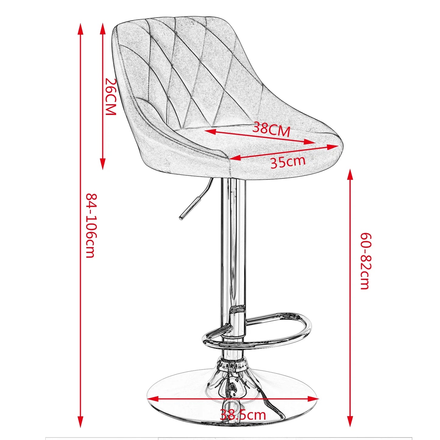 Chaise Haute Cuisine Similicuire - Similex